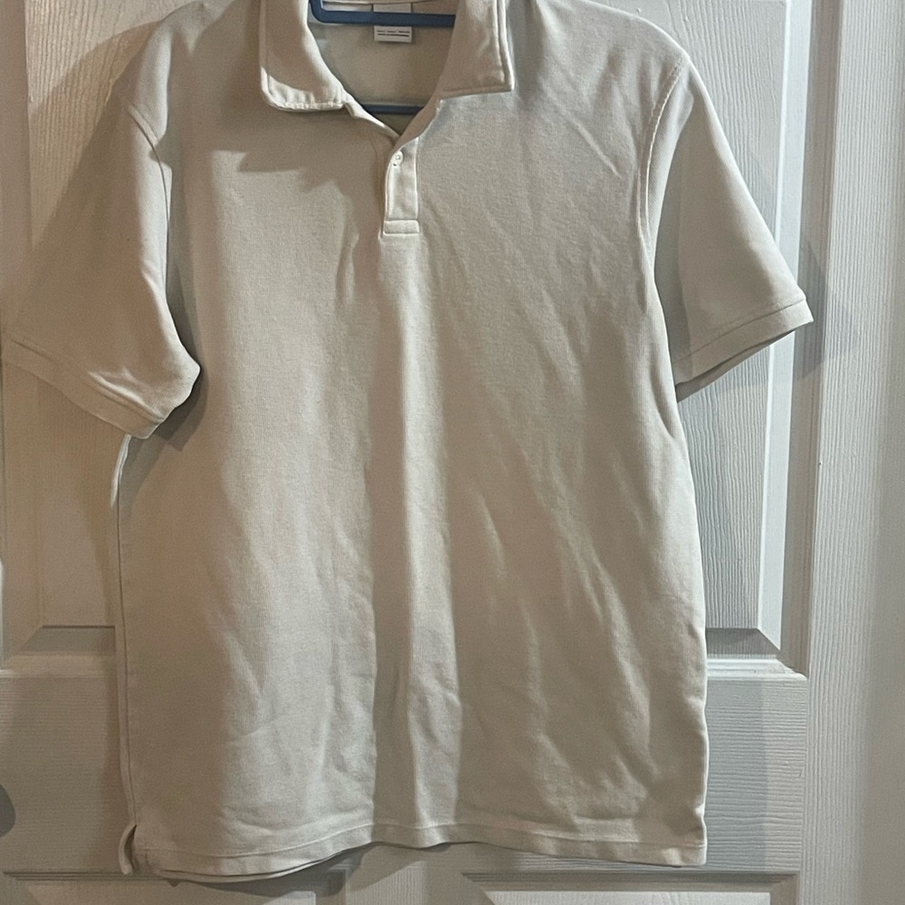 Zara Men's Beige Polo Shirt